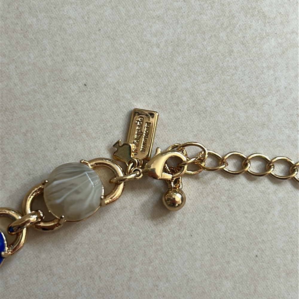 Kate Spade blue gemstone link necklace - Picture 4 of 4